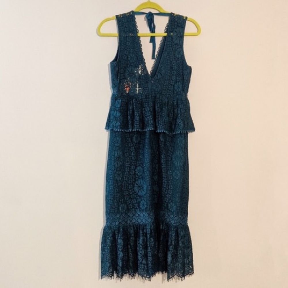 Foxiedox Navy Peplum dress - Picture 4 of 15
